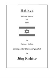 Hatikva (National Anthem of Israel) for Bassoon Quartet